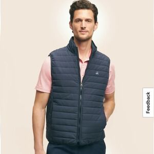 Brooks Brothers Navy Quilted Vest